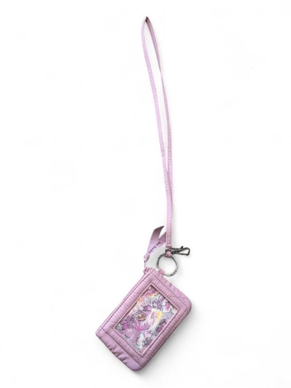 Vera Bradley Lavender Pearl Ultralight Zip ID Case & Lanyard